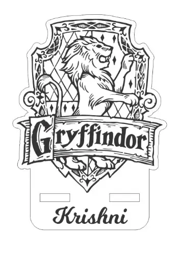 Phone Holder Engraving - Gryffindor 