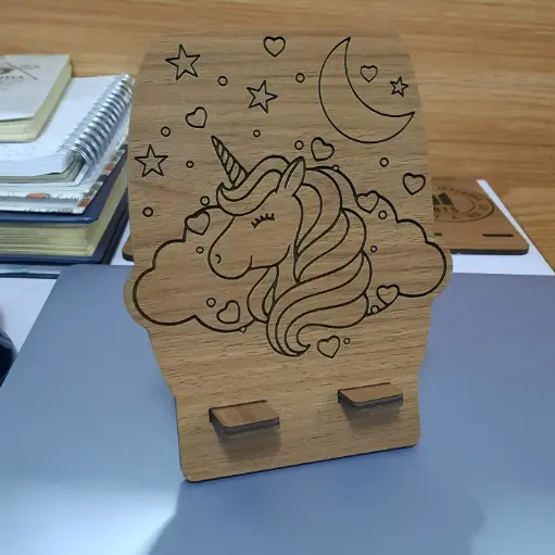 Phone Holder Engraving - Unicorn