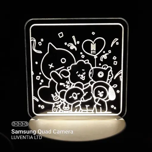 BTS BT21- Led Lamp - Engraving (15cm)