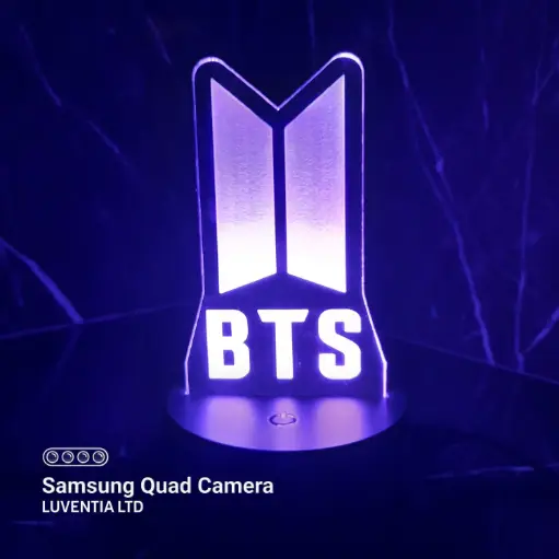 BTS Logo - Led Lamp - Engraving (15cm)