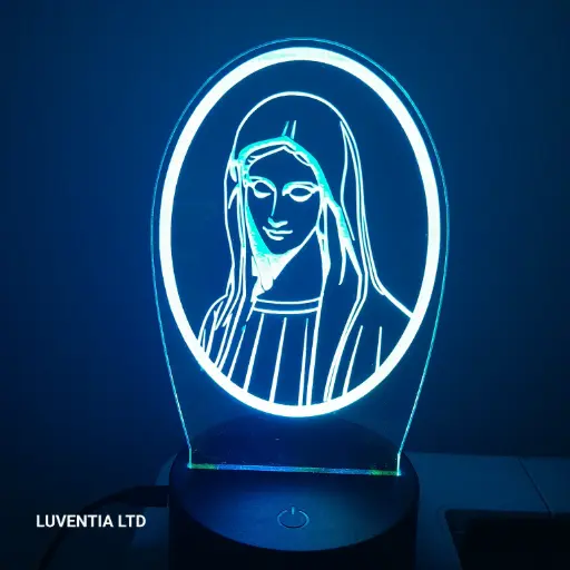 Marie - Led Lamp - Engraving (15cm)