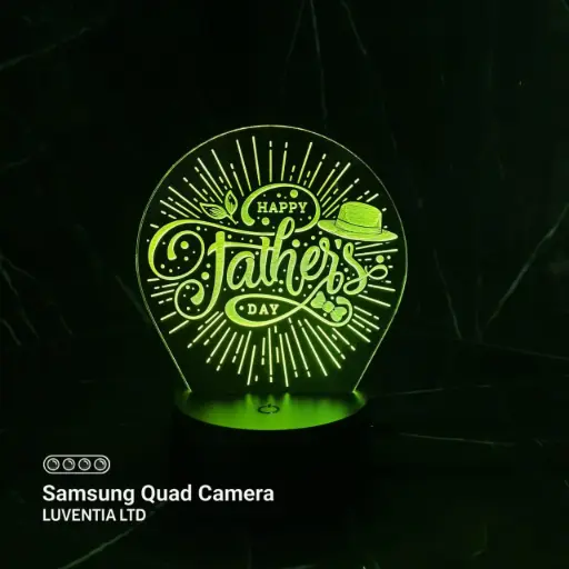 Happy Father's Day 2 - Led Lamp - Engraving (15cm)