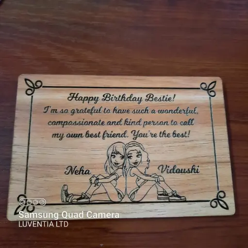 Besties - Wooden Frame 12cm
