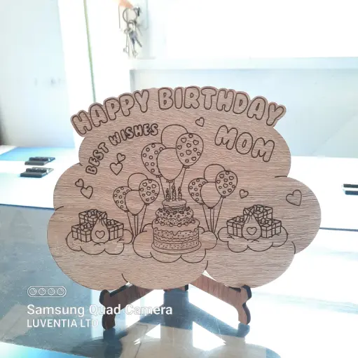 Happy Birthday Mom- Wooden Frame
