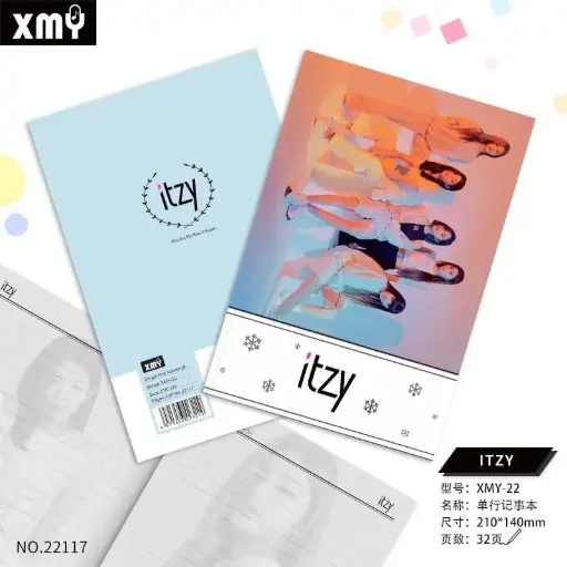 [22117] ITZY- Notebook 32p (Printed on all Pages)