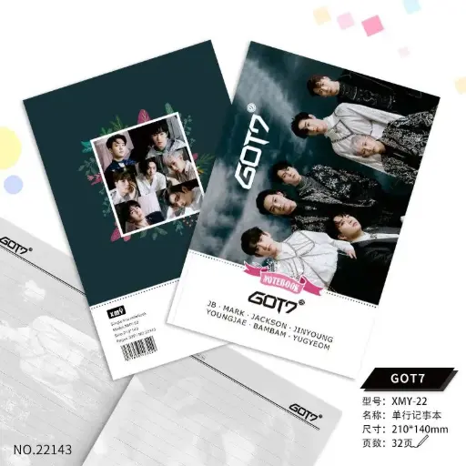 [22143] Got7- Notebook 32p (Printed on all Pages)