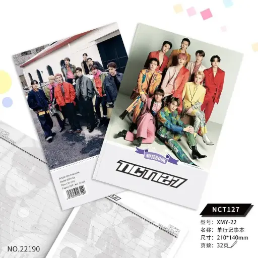 [22190] NCT 127 - Notebook 32p (Printed on all Pages)