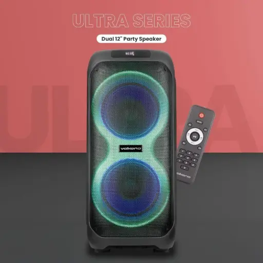 [3G - Volkano Ultra Dual 12" Party Speaker VK-3904-D12] Volkano Ultra Dual 12" Party Speaker VK-3904-D12