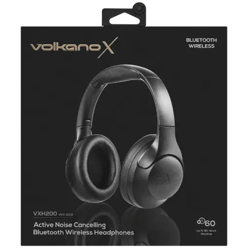 [3G - Volkano Ephemeris Series Bluetooth Headphone Model: VK-2041] VolkanoX VXH200 Bluetooth Headphones with ANC Model: VKX-2103